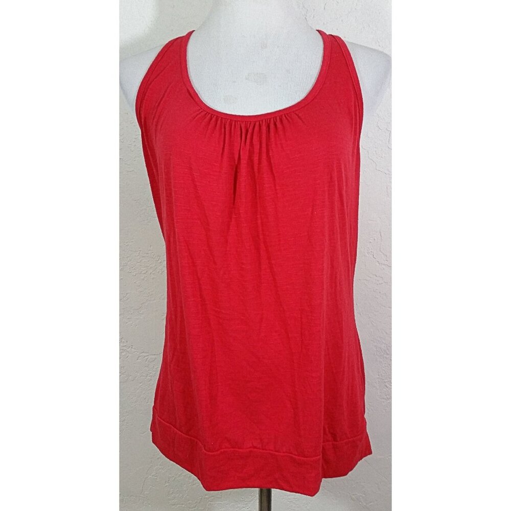 Charlotte Russe XL Tank Top Red Open Braided Racerback Sleeveless Summer
